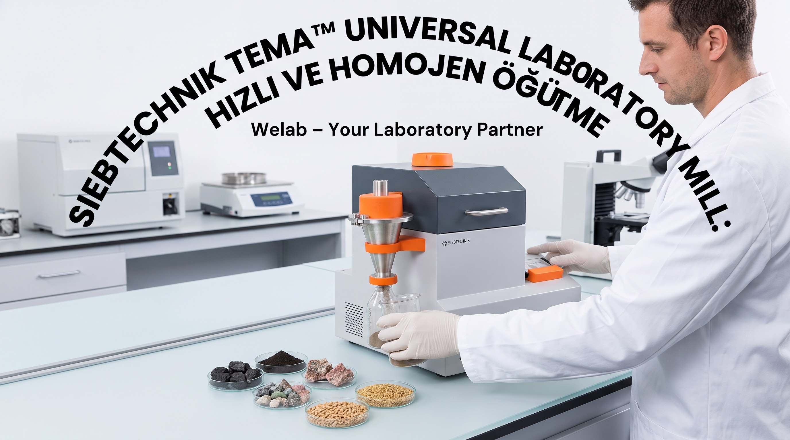 Siebtechnik Tema™ Universal Mill ile Laboratuvarınızda Yüksek Performans